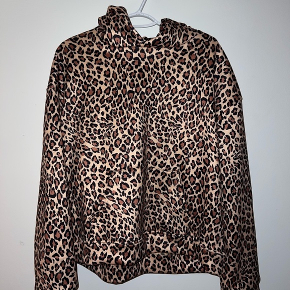 Leopard Print Hoodie - Picture 1 of 2